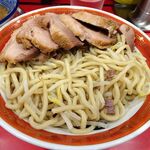 ラーメン タロー 五反田の陣 - つけ麺豚入り1,200円（野菜マシ、削り節）