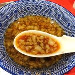 ラーメン タロー 五反田の陣 - つけ麺豚入り1,200円（野菜マシ、削り節）