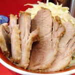 ラーメン タロー 五反田の陣 - つけ麺豚入り1,200円（野菜マシ、削り節）