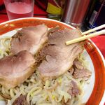 ラーメン タロー 五反田の陣 - つけ麺豚入り1,200円（野菜マシ、削り節）