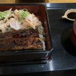 呑み処鰻家 四日市 - サーモン＆サーモン＆上うな重