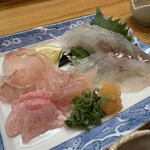 風の食堂 - マゴチとヒラメのお刺身