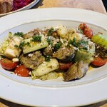 食堂endo - 砂肝と葱のエスカルゴバターロースト