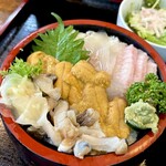 蛯寿し - うに·つぶ·ひらめ海鮮丼