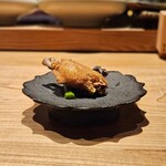 MAKIBI YUI - ■お通し　手羽先とアスパラ