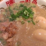 博多 一風堂 - 元祖白丸元味(並)＋味玉２個＋切りチャー