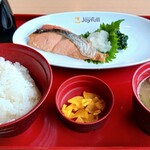 ジョイフル - 料理写真:明太子と焼き鮭朝食(ごはん大盛り)