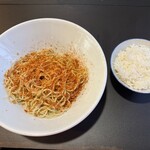 麺屋　たか - 変化玉とサービスライス（小ライス）