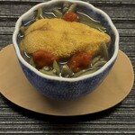 ますます増田 - バフンウニとジュンサイの茶碗蒸し