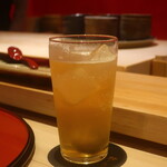 鮨 しみづ - 梅酒ソーダ割り
