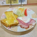グランドサウナ広島 レストラン - 洋定食ベーコンエッグ