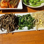 炭火焼肉ぐら - ナムル盛り合わせ ¥858