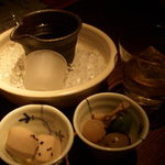 京都石塀小路豆ちゃ 渋谷  - 日本酒（銘柄忘れた･･･）