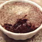 ア ミオ アージョ - 「フォンダンショコラ　ピスタチオのジェラート添え」