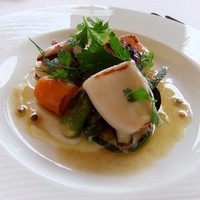 レストラン プランデルブ北鎌倉 - ヤリイカと鎌倉野菜の前菜
