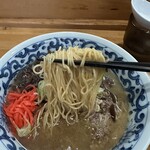 肉マシ鉄板食堂 - 【博多豚骨ラーメン＝ストレート細麺】