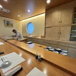 安べえ寿し - 店内カウンター