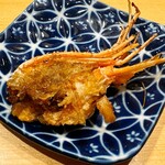 寿司大 - 牡丹海老頭の唐揚げ