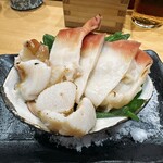 寿司大 - 苫小牧産北寄貝　塩炙り