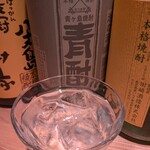 居酒屋 ヨーテル - 久しぶりの青酎をロックで。