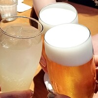 大山鶏と鮮魚 居酒屋 まいか - 匠レモンサワー、生ビール