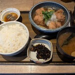 恵比寿 土鍋炊ごはん なかよし 水道橋店 - 私が注文した、若鶏と茄子の柚子おろし定食(税込1,180円)