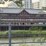 鶴清 - 鴨川の大河から　前回春に来た時の写真です