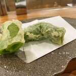 てんぷら 一心 - 京都産　万願寺とうがらし