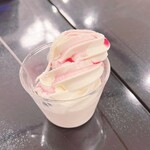 食事処空海 弘法の湯 長岡店 - 赤富士ソフトクリーム