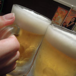 新料理 都留野 - 生ビール（中）