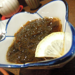 新料理 都留野 - もずく酢　ズームアップ