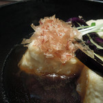 新料理 都留野 - 揚げ出し豆腐　ズームアップ