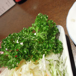 新料理 都留野 - たん焼　ズームアップ