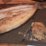 羅臼　海ぼうず - ホッケ開き　食べかけですみません