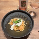 かま叶 - パスタ　フルーツトマト　ブッラータ