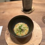 かま叶 - ワタリガニ粥　万願寺ししとう