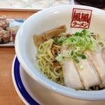 風風ラーメン - 油そばと、唐揚げ。