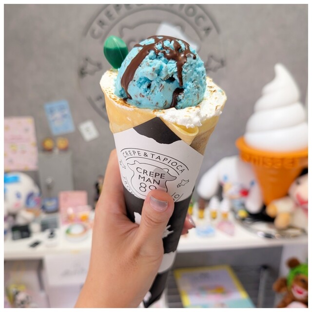 クレープくん 新発売！コリラックマが「ザ・クレープ」れん乳＆いちご味とコラボ