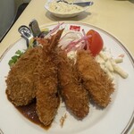 銀座スイス 本店 - フライ盛合わせ