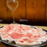 生ハムとワイン メッシタフランコ - 生ハム