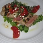 Taormina Sicilian Cuisine - 2014年のハワイ近海鮪 手長海老のグリル 香草ドレッシングと共に