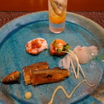 Kyouto Gion Teppanyaki Purancha-Ken - 本日の前菜の盛り合わせ