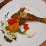 ビストロ アン ファミーユ - 鮎と鱧のフリット