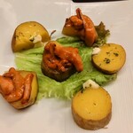 和食処 大ばん - インカのめざめ二種焼き