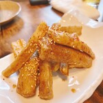 スタンド 流転 - ごぼうの甘唐揚げ