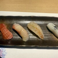 すし 福寿 - トロ、真鯛、海老、イカ
