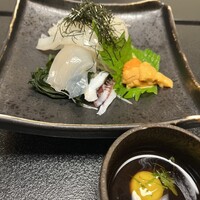 おたる政寿司 本店 - 政寿司セットのイカそうめん