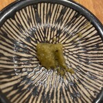 かしわ焼肉 とよ食堂 - せせりに付いてくる柚子胡椒