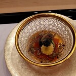 馬車道 大かわ - トマトの葛豆腐