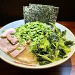 麺家 市政 - ちゃーしゅーめん　ほうれん草多め　青ニラ